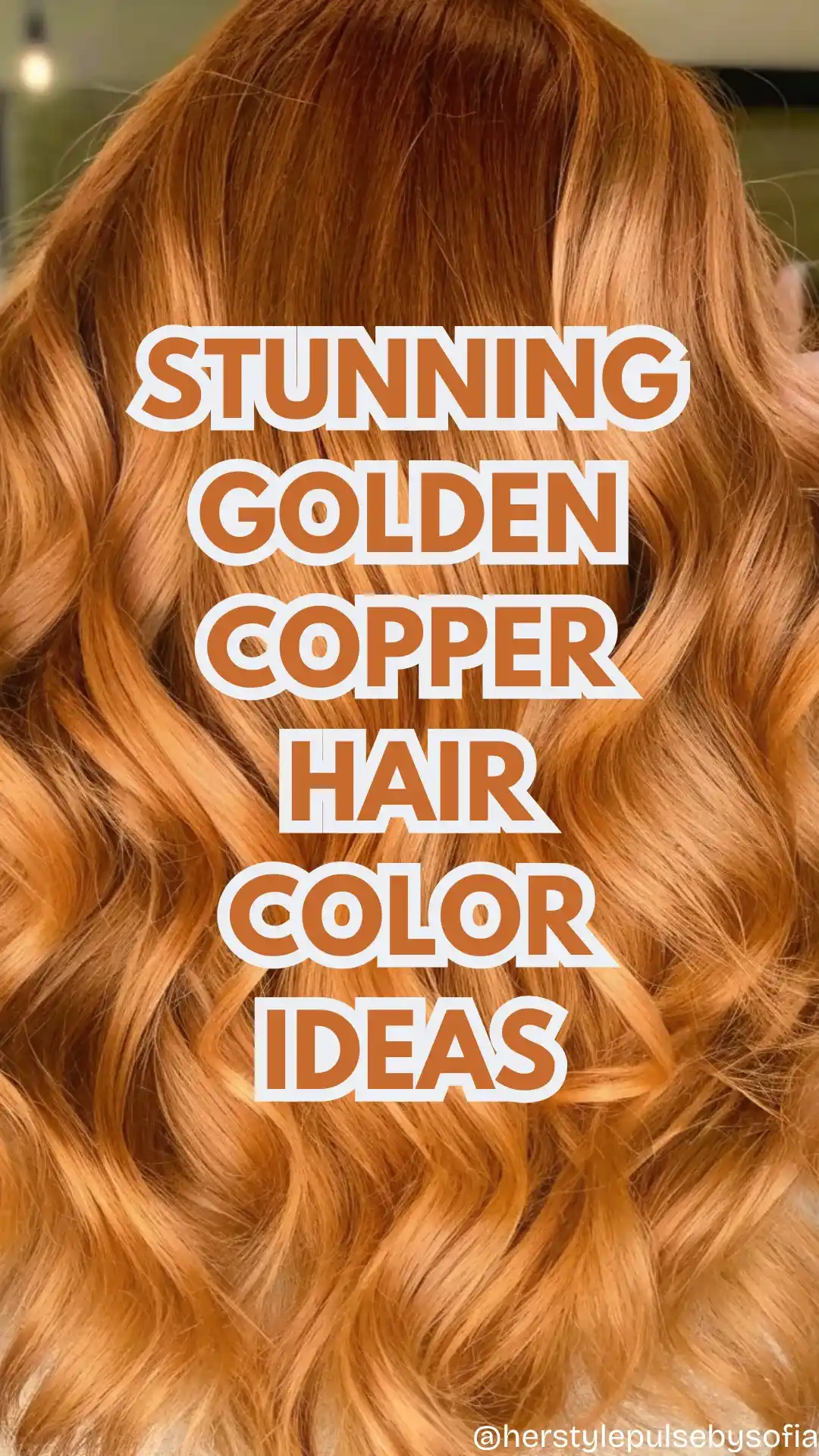 golden copper hair color ideas