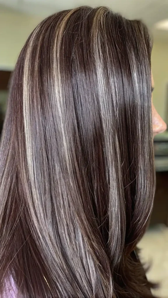 medium brown hair with silver highlights (1)