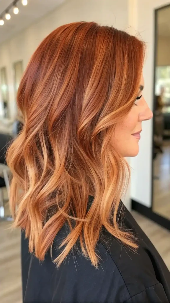 reddish brown hair balayage (10)