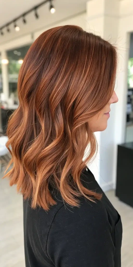 reddish brown hair balayage (12)
