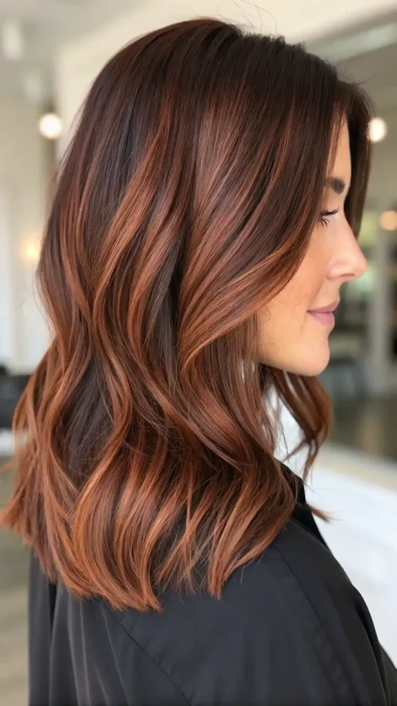 reddish brown hair balayage (3)