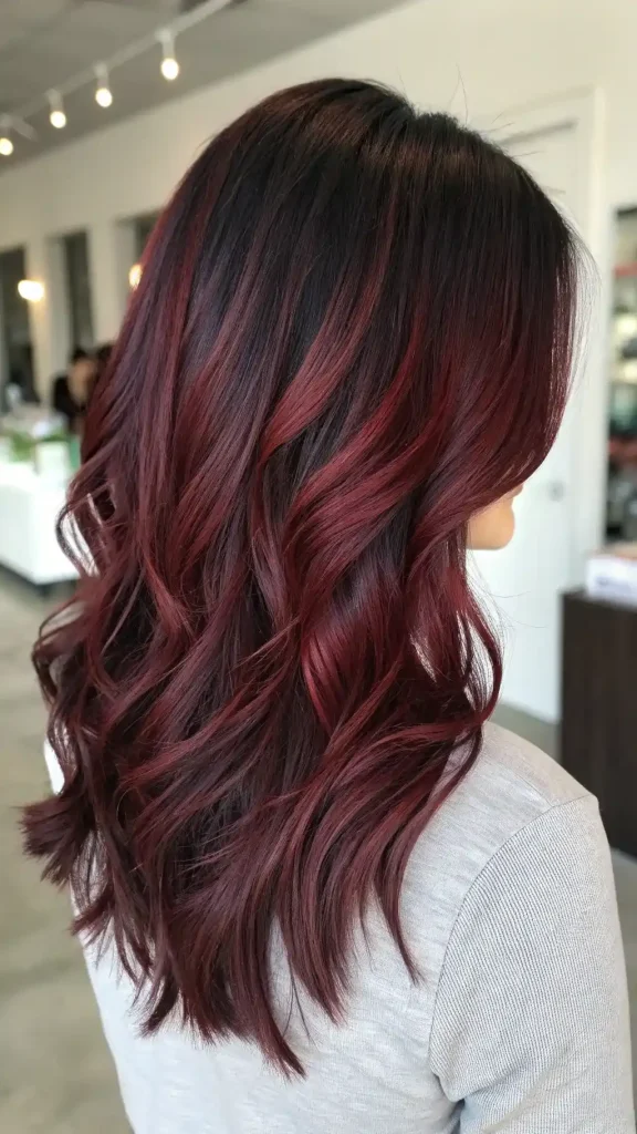 reddish brown hair balayage (9)
