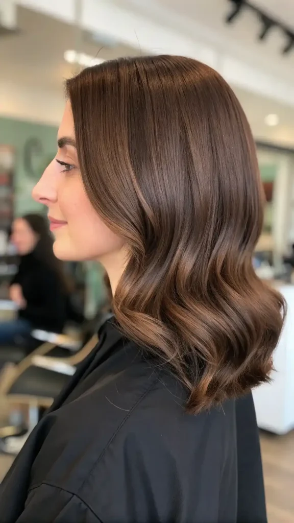 solid brunette hair color (9)