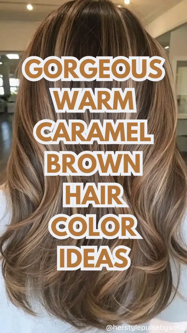 warm caramel brown hair color ideas