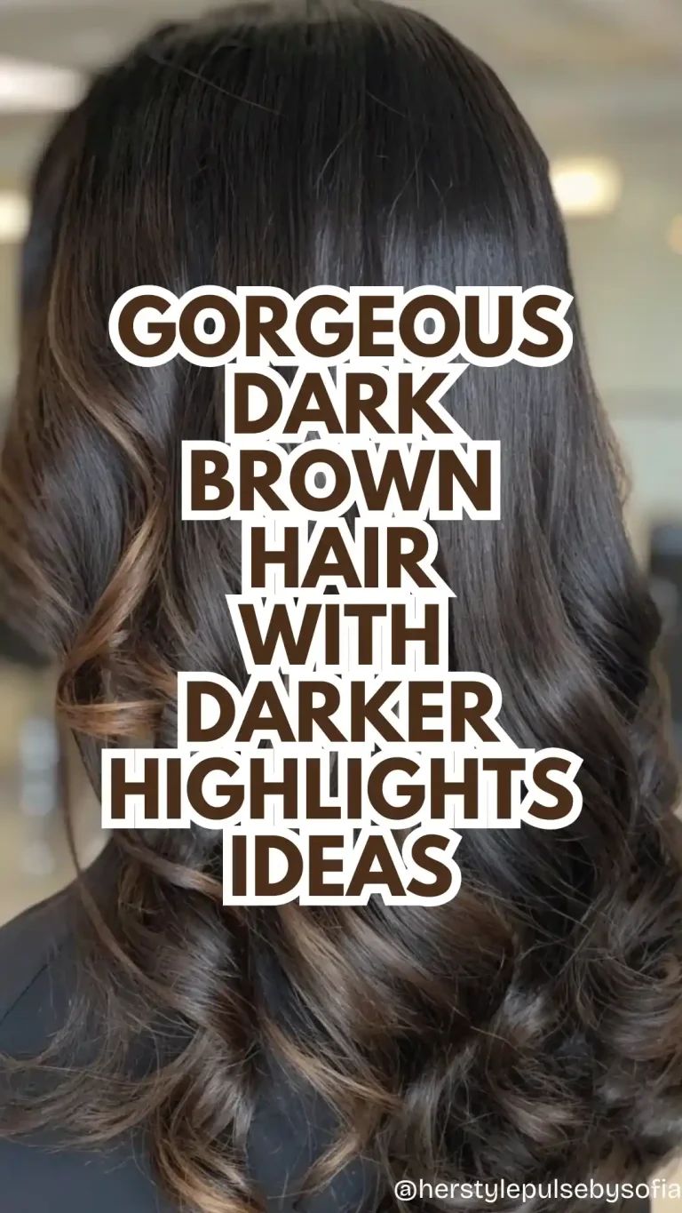 Dark Brown Hair With Darker Highlights