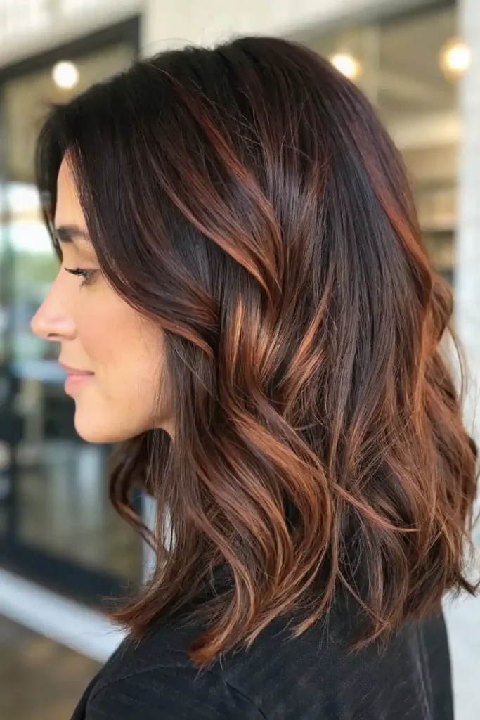 Dark brown hair with darker highlights (11)