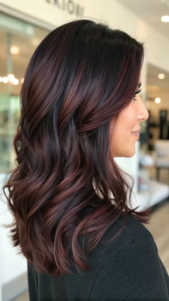 Dark brown hair with darker highlights (6)