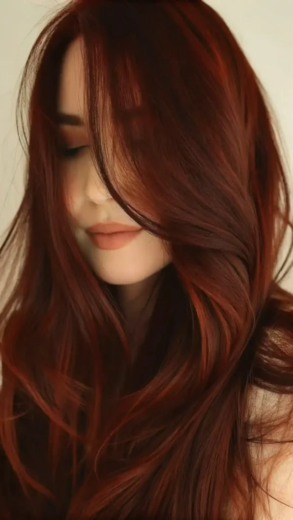 Dark natural red hair (1)
