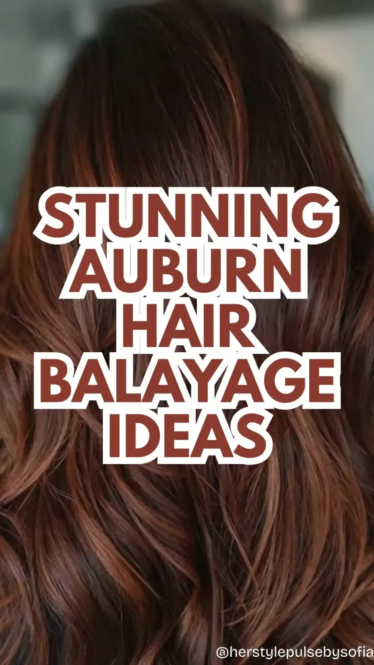 auburn hair balayage