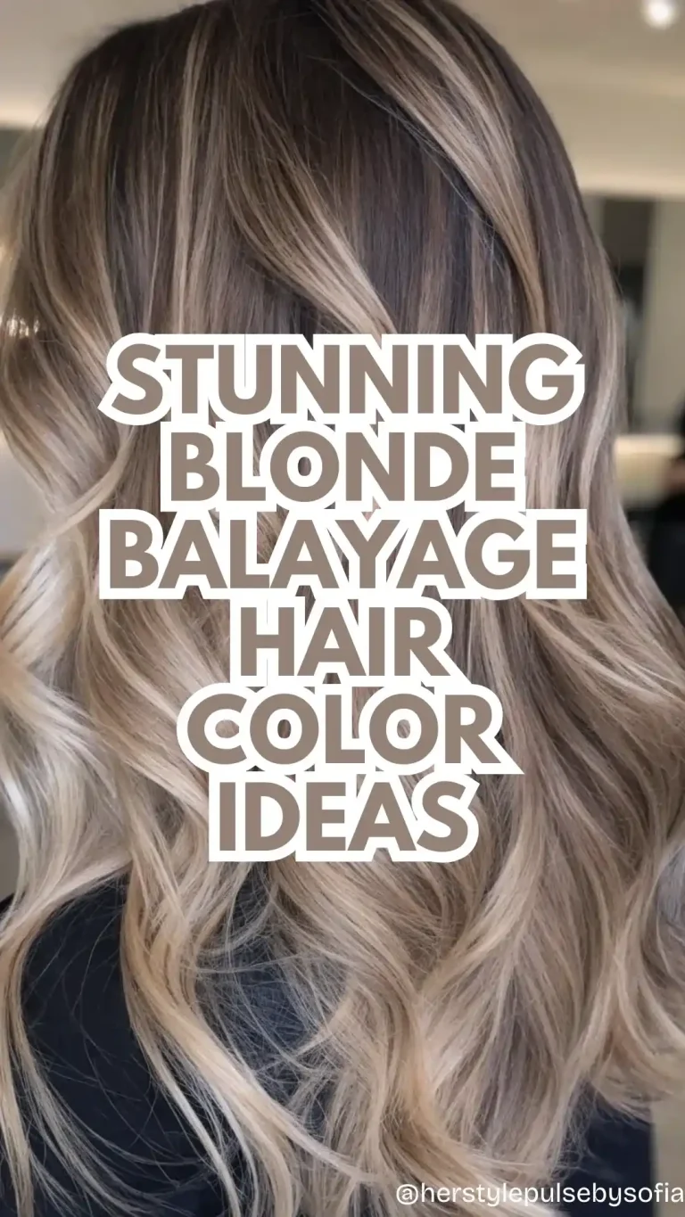balayage blonde hair color ideas
